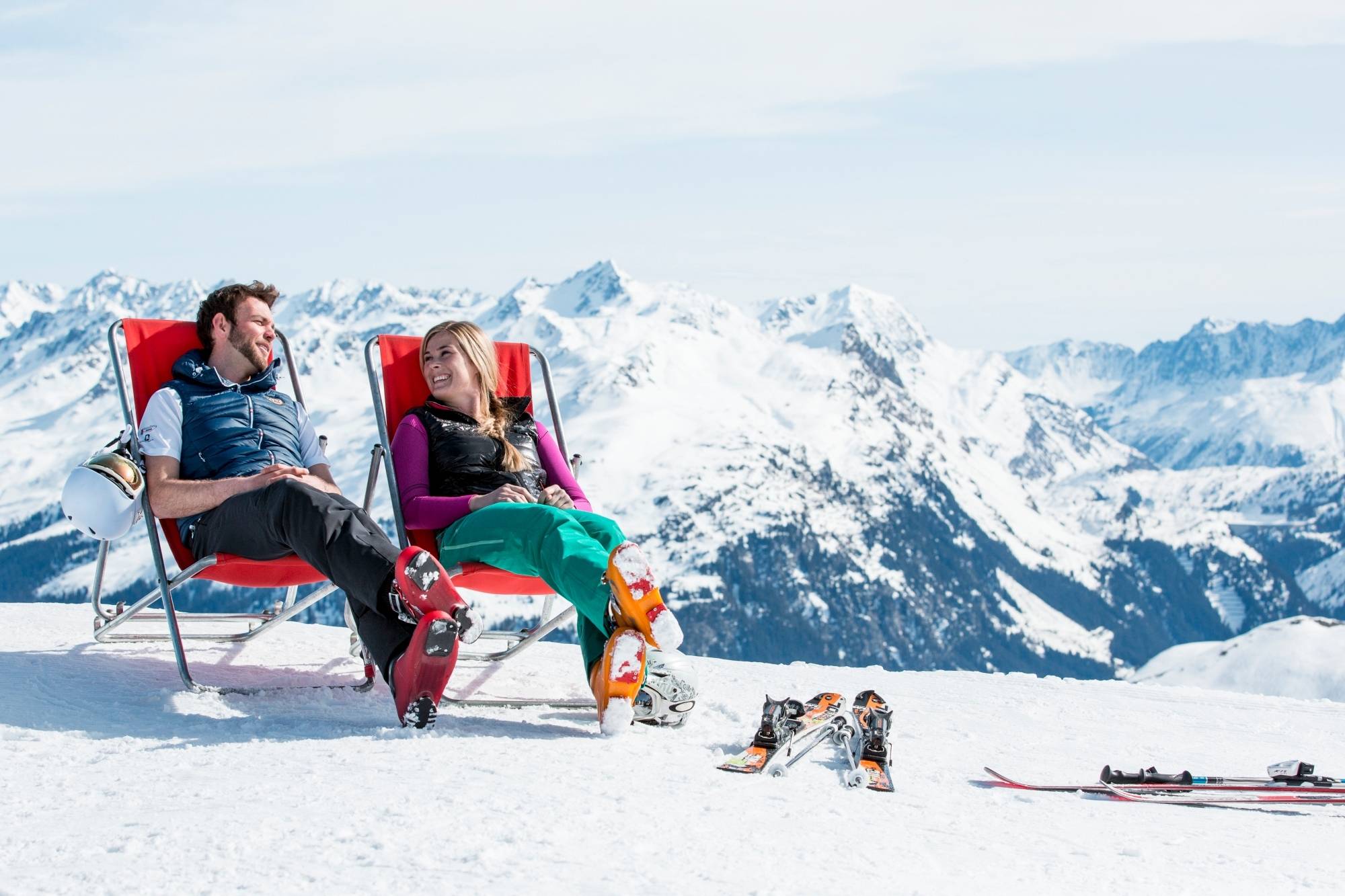 Schneespass und Relax c Daniel Zangerl Montafon Tourismus GmbH Schruns